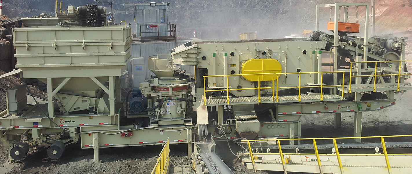 Metso portable NW crushing plant at Vale Salobo