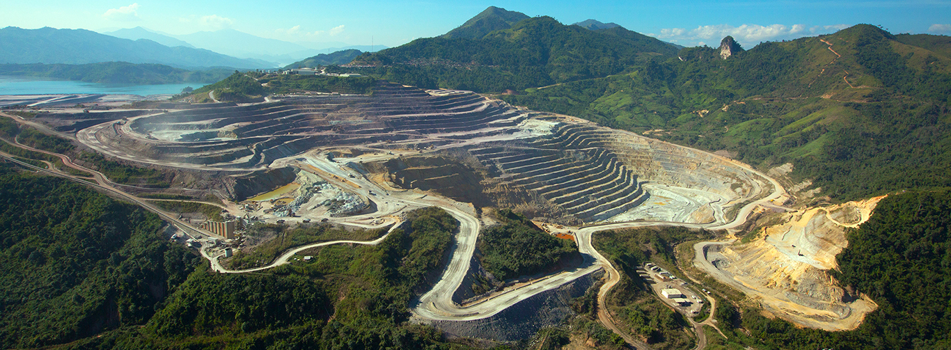 Panorama of Phu Kham copper gold mine