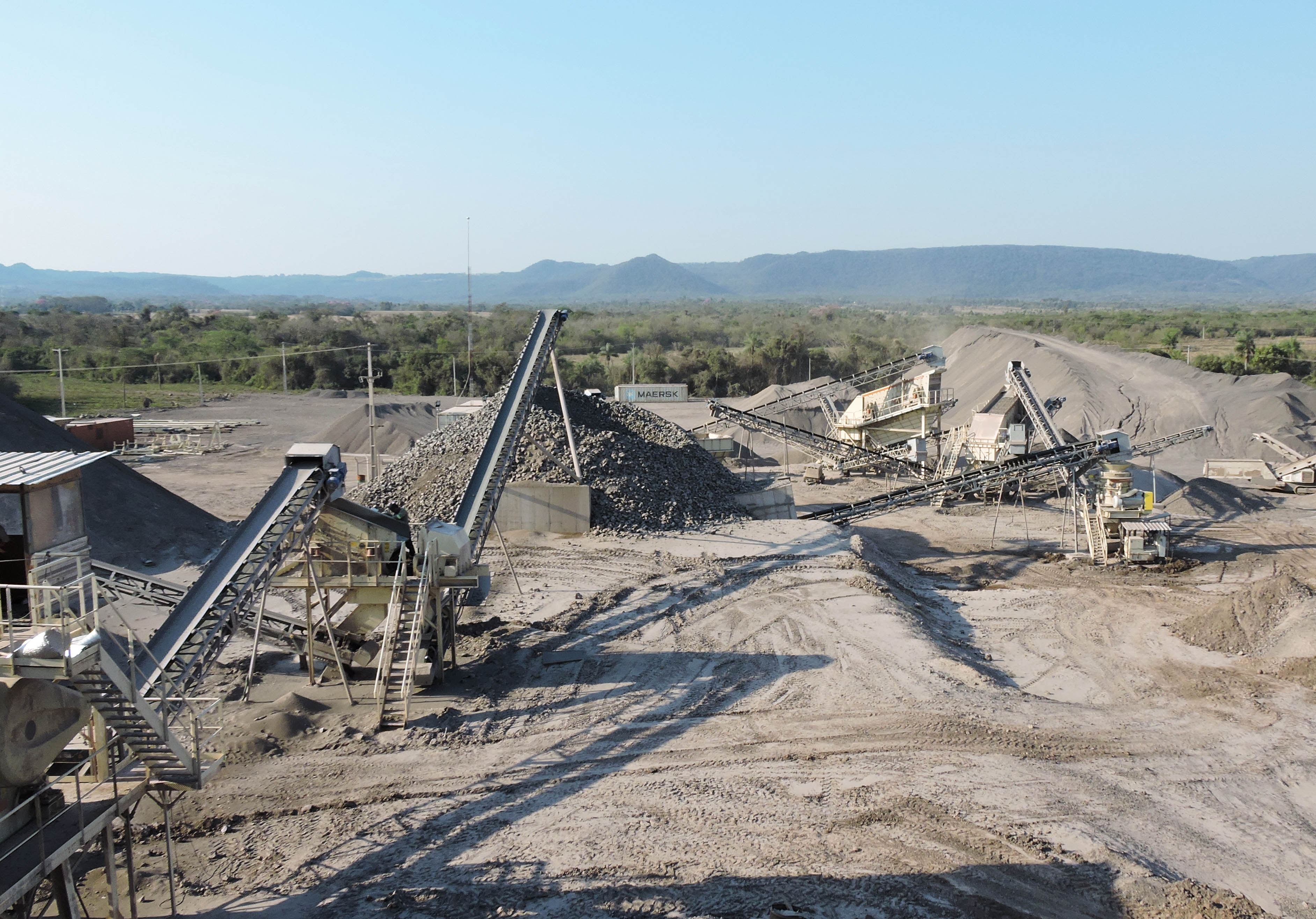 A view to the Nordplant crushing plant at Los Trigales site.