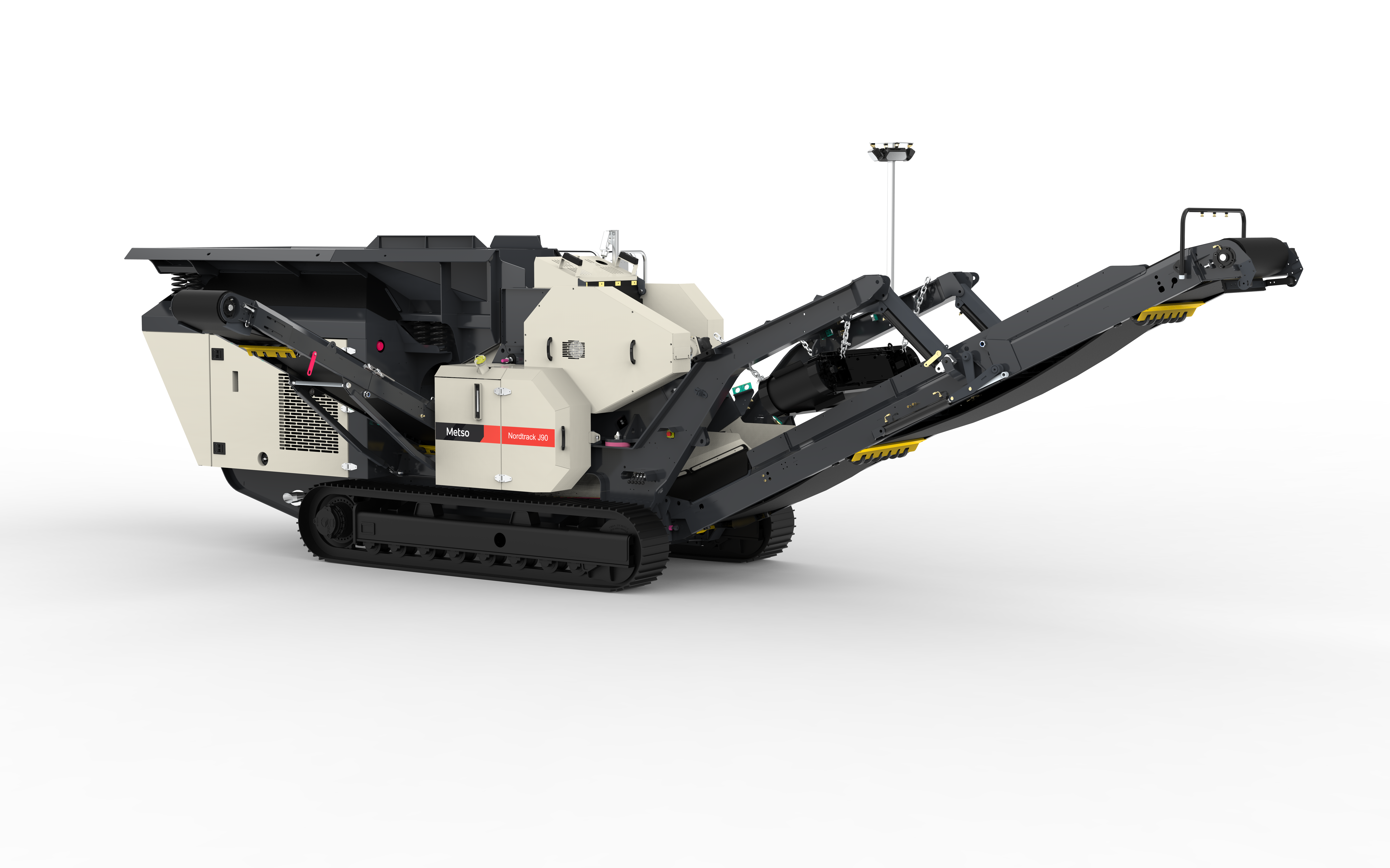 Nordtrack™ J90 mobile jaw crusher delivers excellent crushing performance in a compact and mobile package.