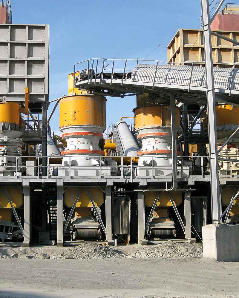 Nordberg® GP Series™ cone crushers are universally utilized in aggregates production, as well as in mining operations.