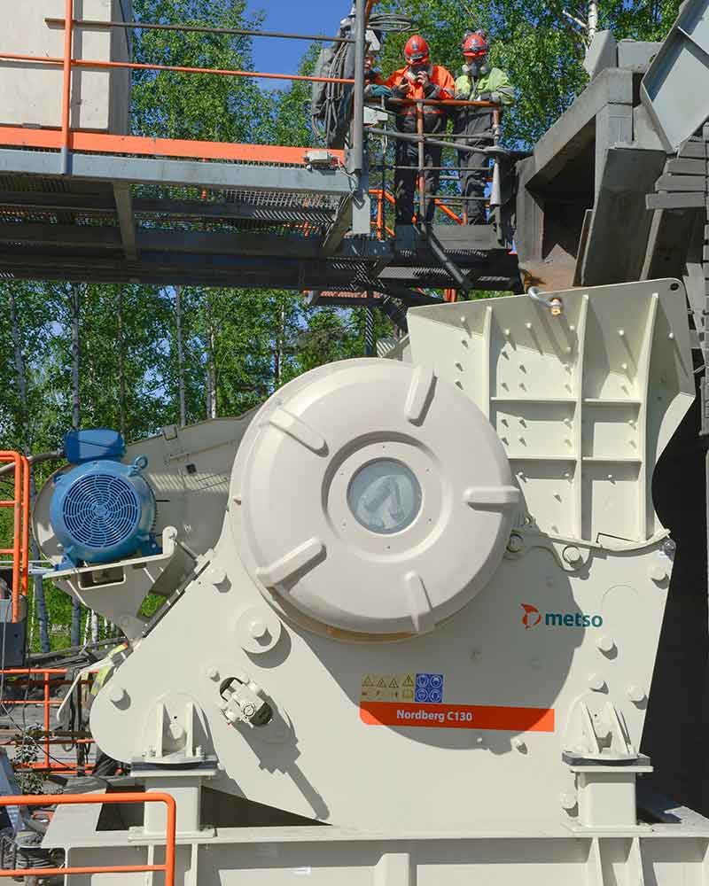 The core of Nordberg® C Series™ jaw crusher is a pinned and bolted, non-welded frame construction that provides excellent fatigue strength.