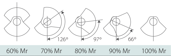 Eine umfassende Grafik zur Einstellung des Vibrationsmechanismus der Serie V-100