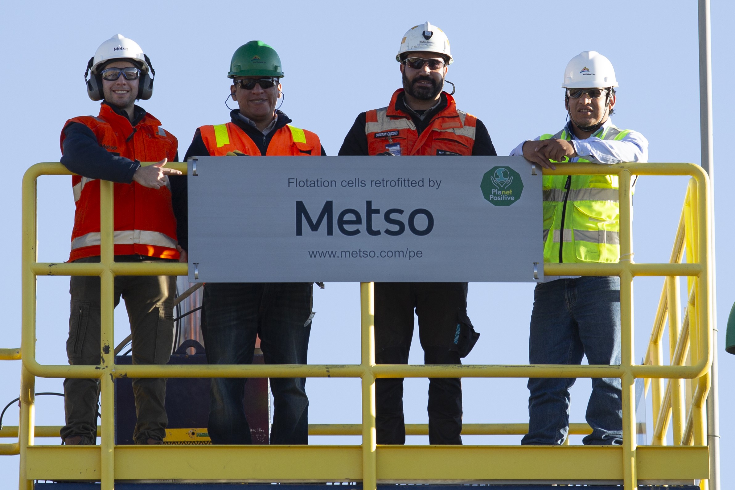 Flotation cells retrofitted by Metso at Antapaccay Copper Mine