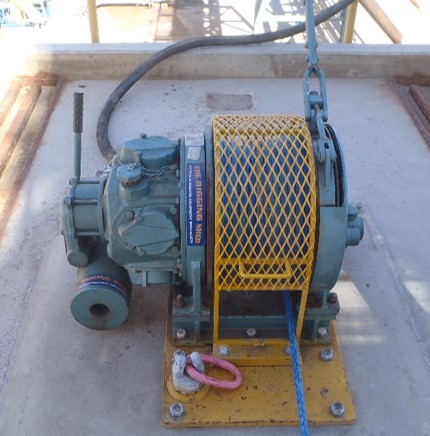 fixed mill deck winch systems