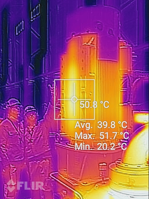 Integrated thermal imaging camera