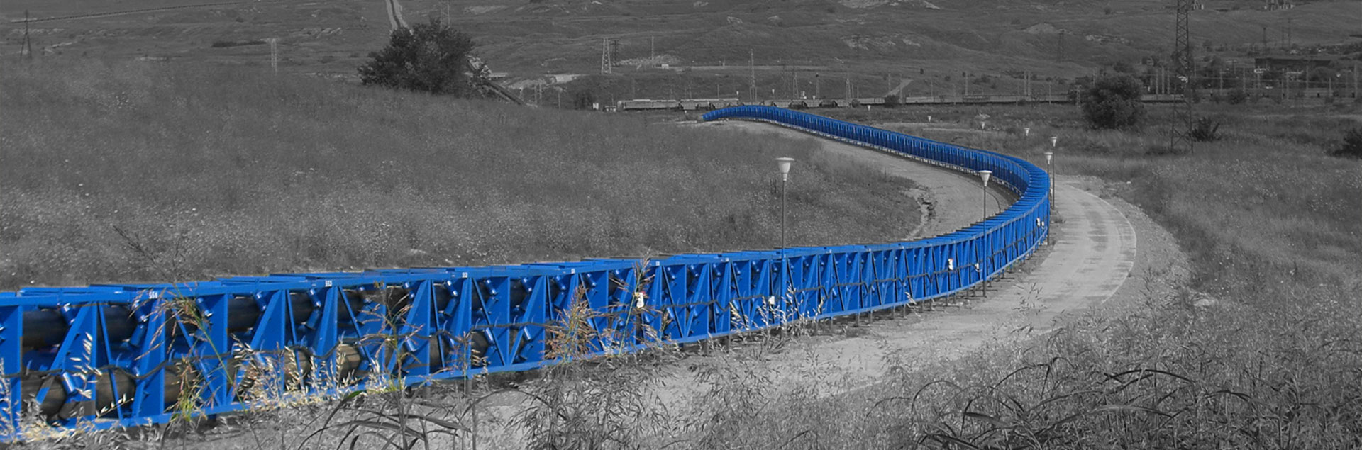 Tube belt clearance conveyor