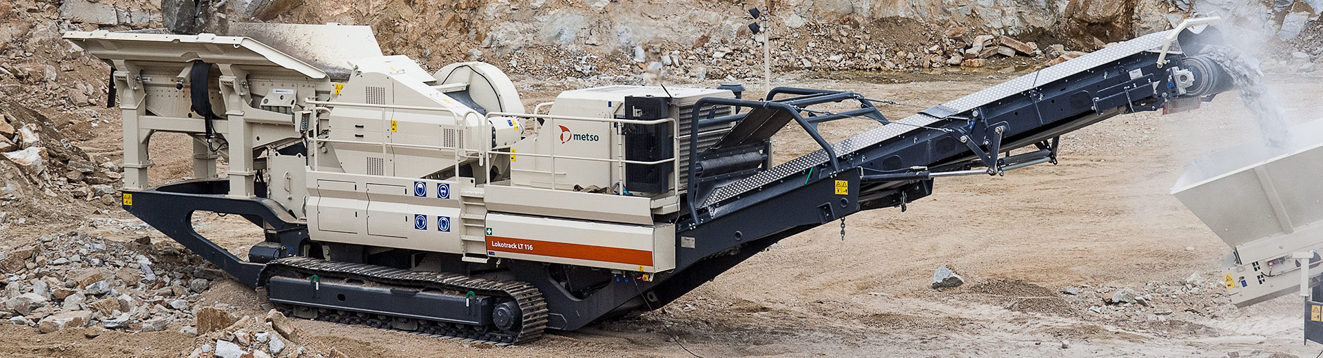 Lokotrack® LT116™ mobile jaw crusher - Metso